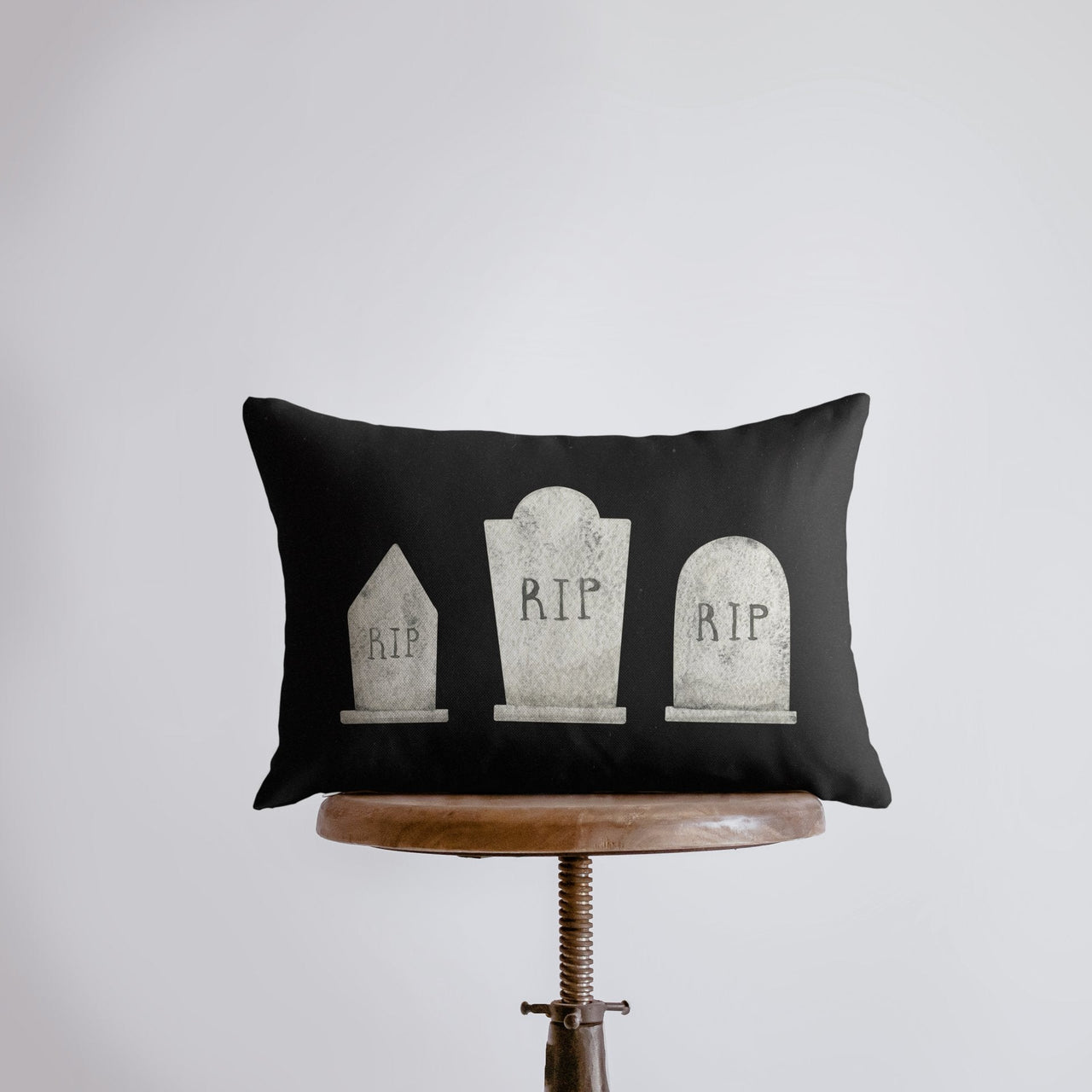 3 Headstones Lumbar Pillow Cover  - 18x12