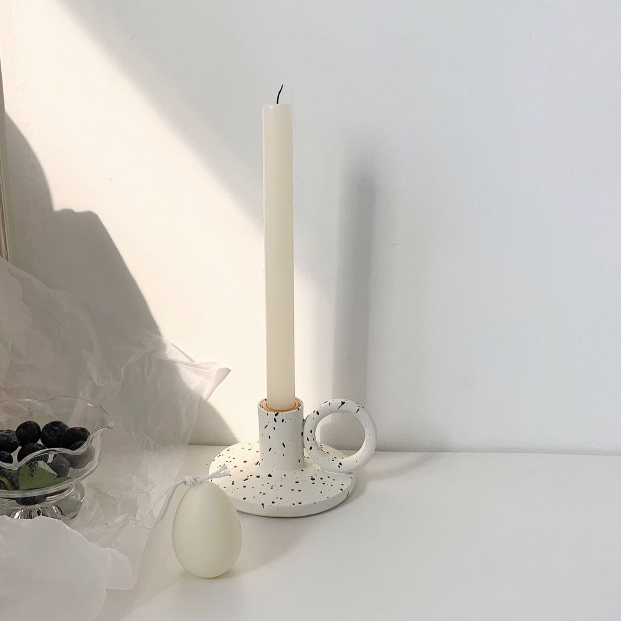 Ink Taper Candle Holder Set