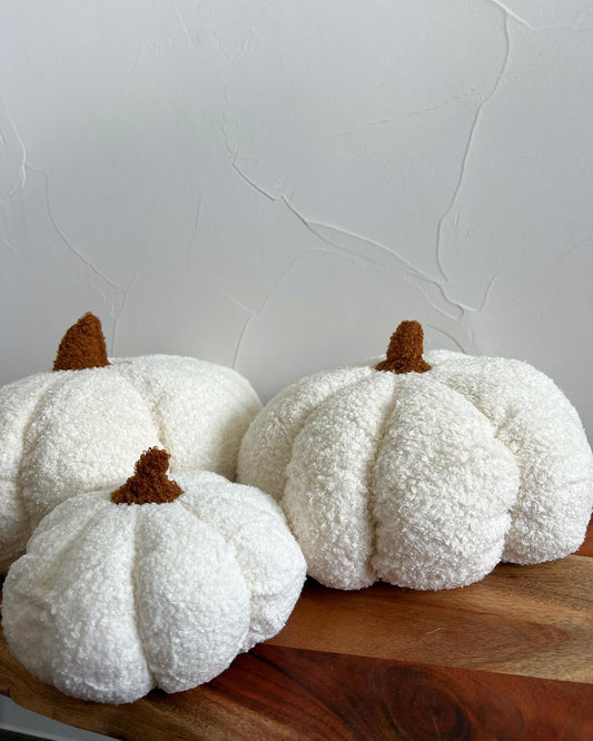 Fall Pumpkin Boucle Pillows