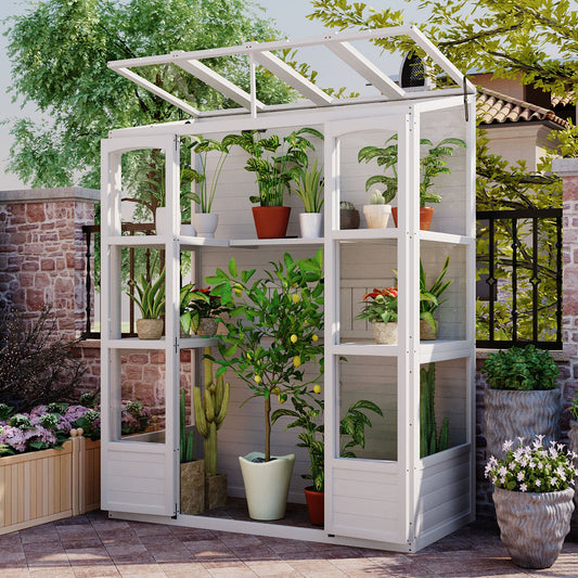 78-inch Wooden Greenhouse Cold Frame