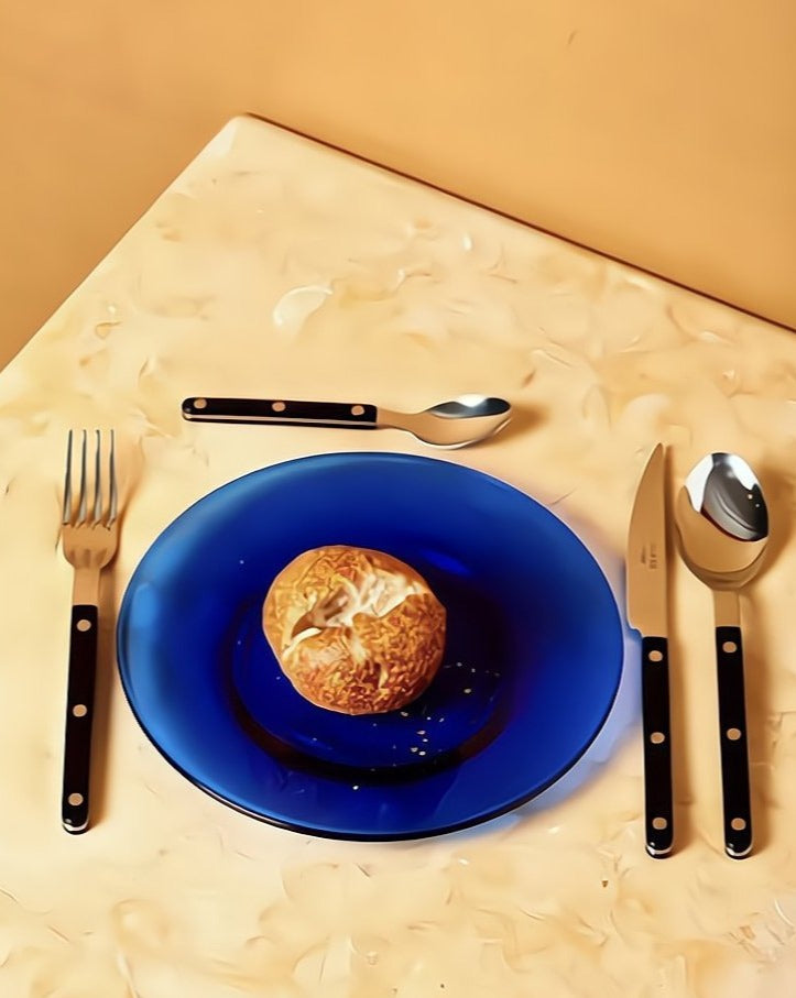 French Bistro Style Flatware - 8 Piece Set - Delphine - OPEN BOX SALE