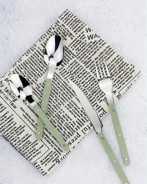 French Bistro Style Flatware - 8 Piece Set - Delphine - OPEN BOX SALE