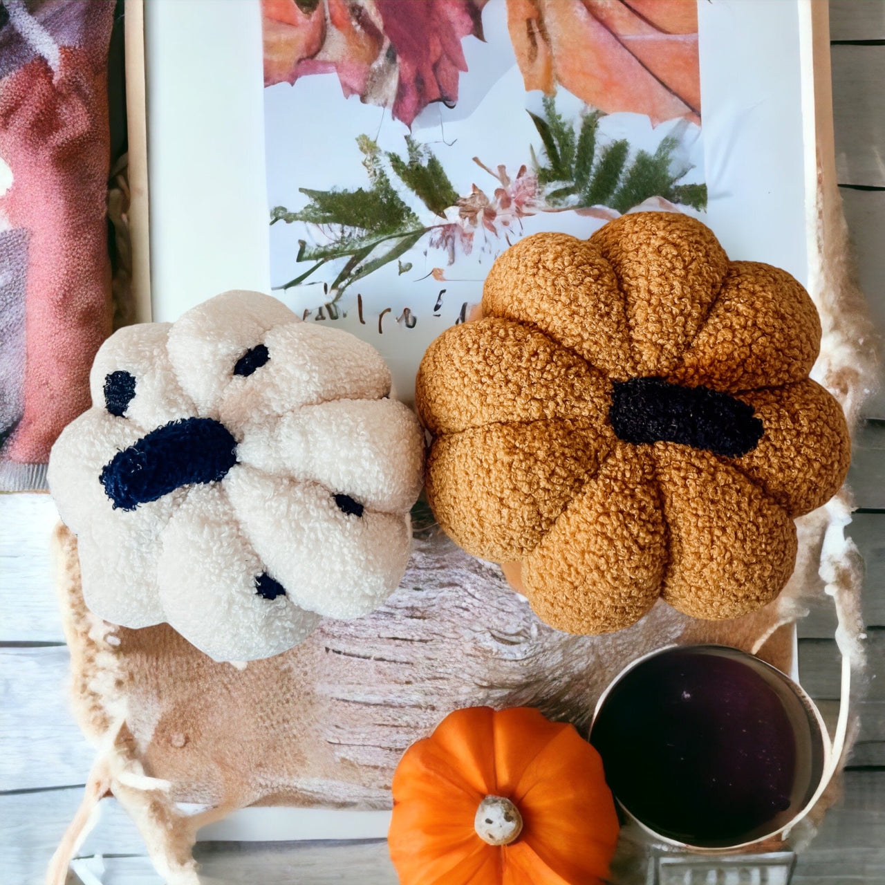 Boucle Plush Pumpkins II