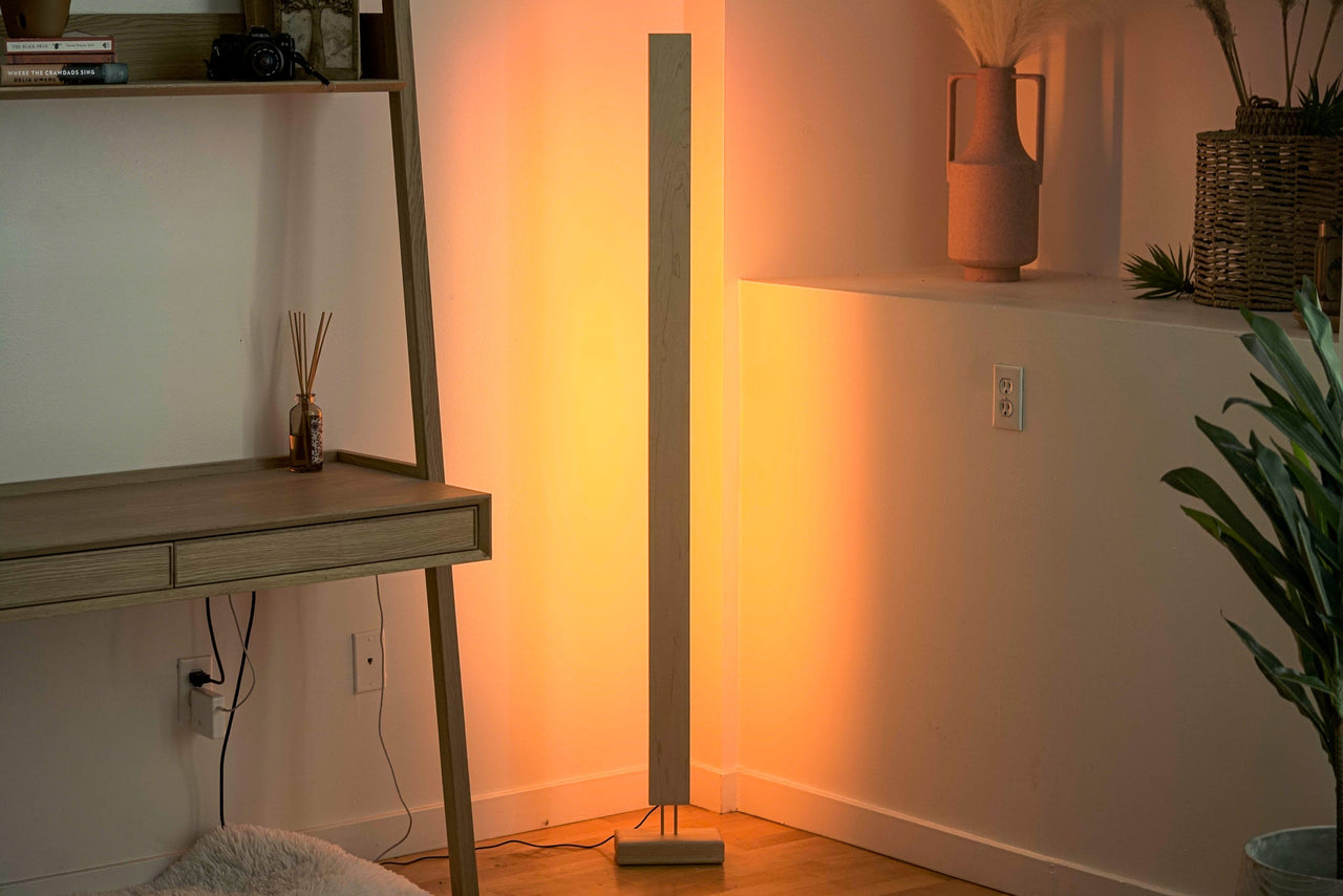 Hardwood LED Color Floor Lamp [Final Sale]