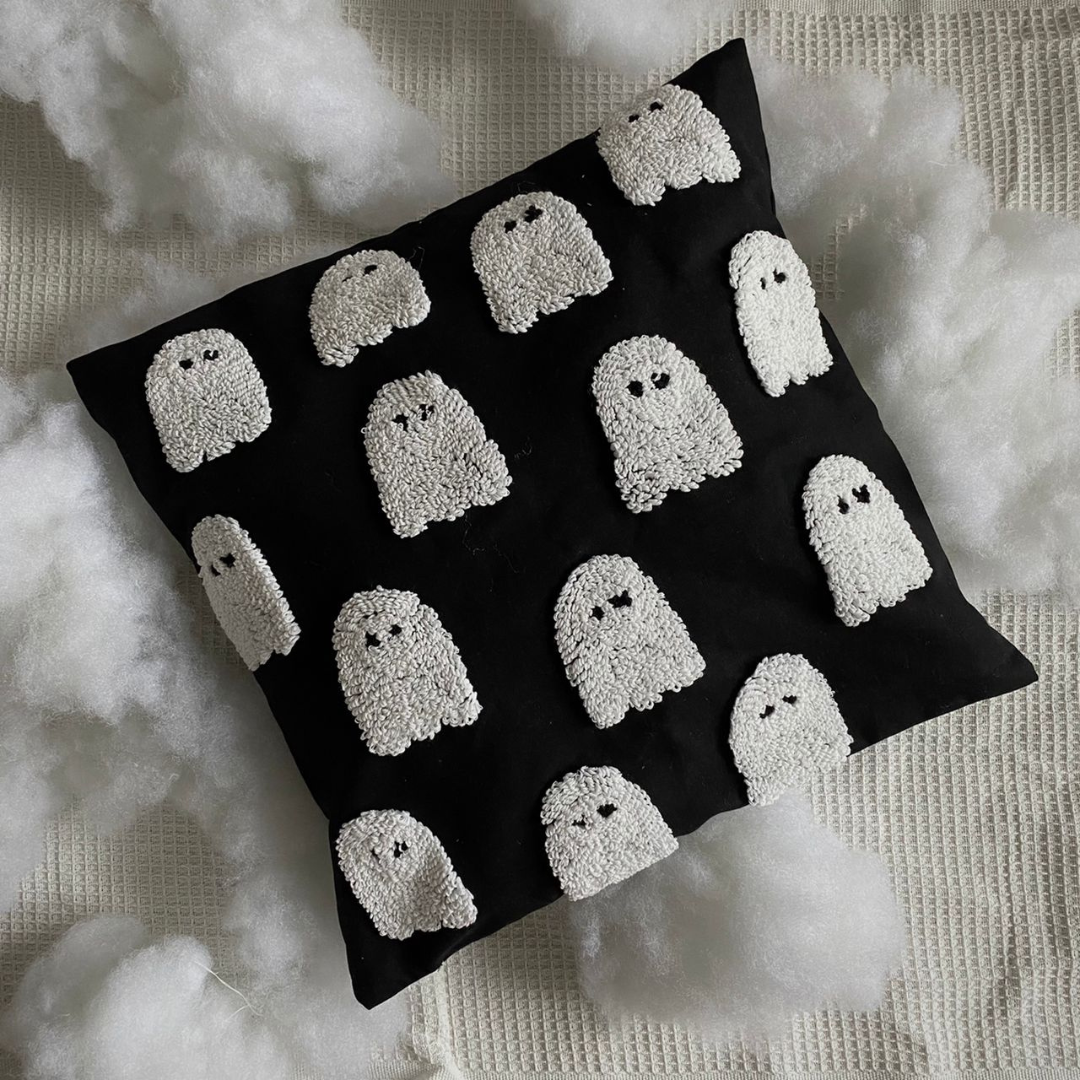 Halloween Tufted Accent Pillow Cover