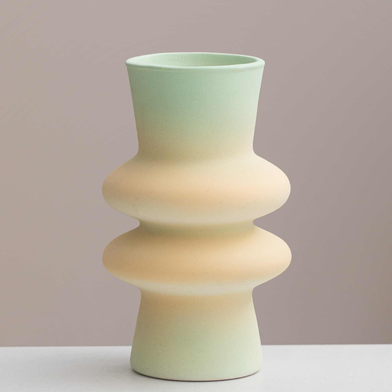 Handmade Modern Organic Ceramic Vase - Soft Gradient