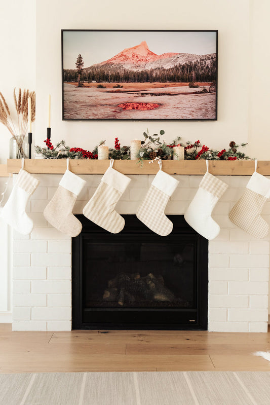 Holiday Neutral Chic Stocking