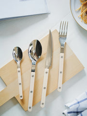 Elegant Modern Nordic Flatware Set Of 10 - Bistrot Rivet Cutlery Silverware-1