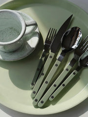 Elegant Modern Nordic Flatware Set Of 10 - Bistrot Rivet Cutlery Silverware-2