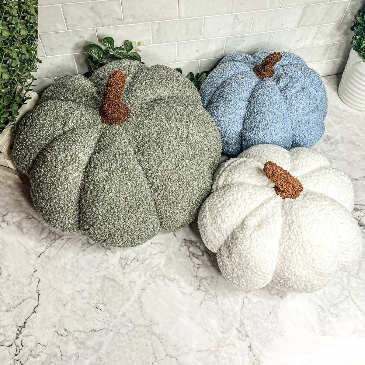 Boucle Plush Pumpkins