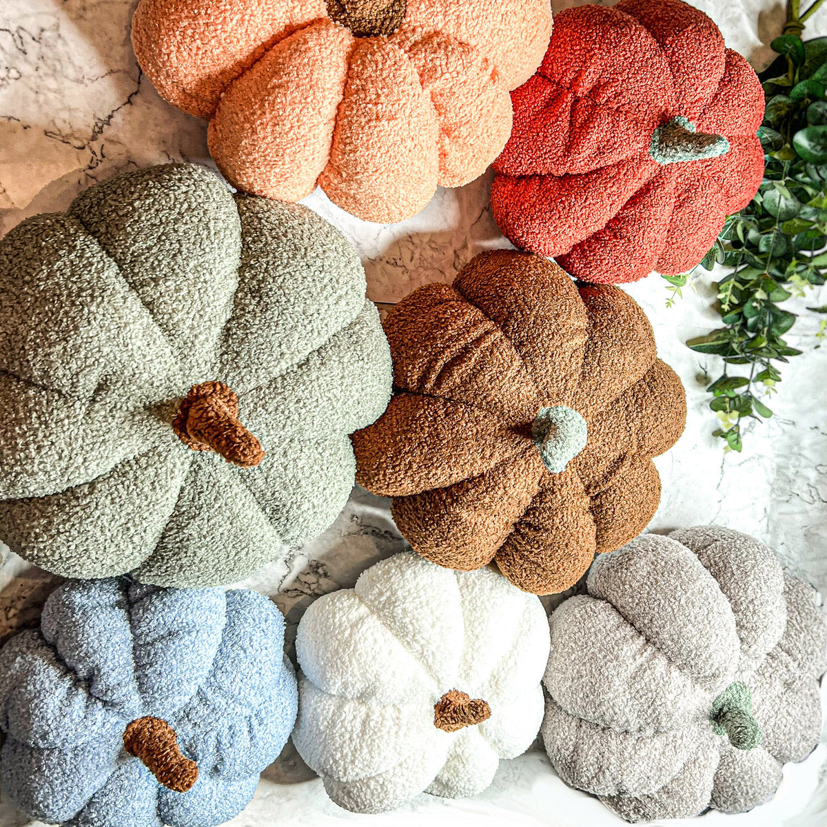 Boucle Plush Pumpkins