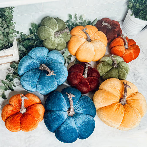 Velvet Mini Pumpkins
