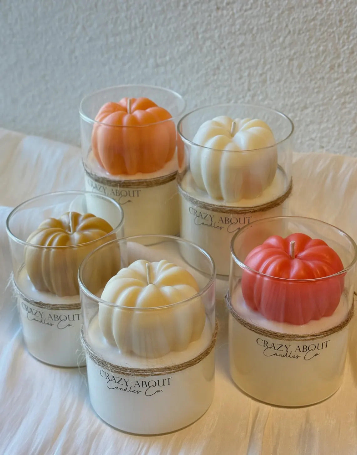 Handmade Pumpkin Candle in Glass Jar – Fall Decor & Seasonal Gift