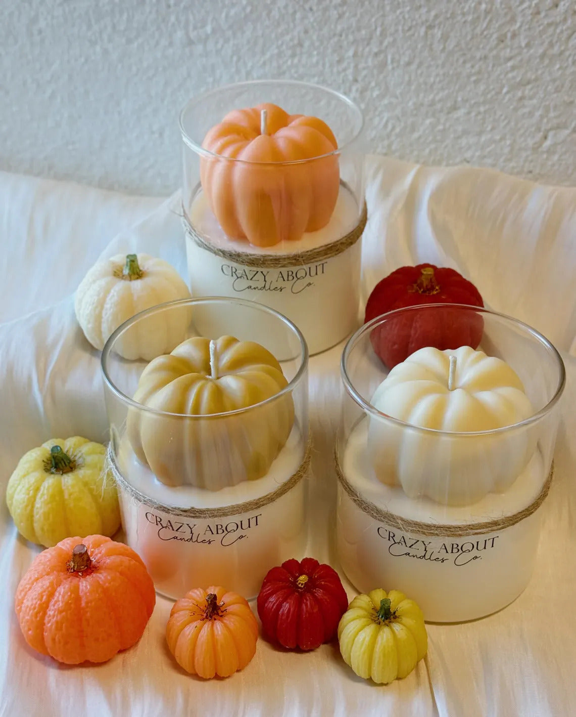 Handmade Pumpkin Candle in Glass Jar – Fall Decor & Seasonal Gift