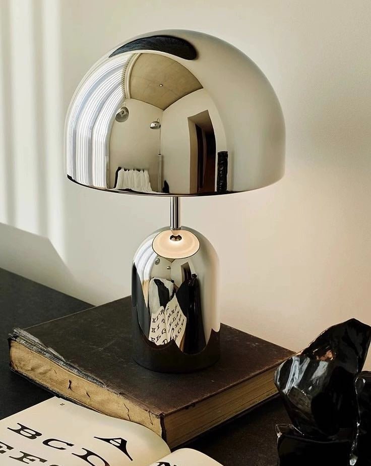 Metallic Bell Table Lamp