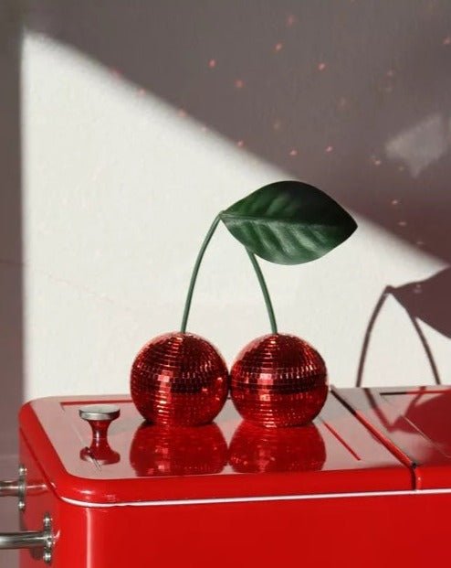 Cherry Disco Ball Decorative Object - Open Box Return