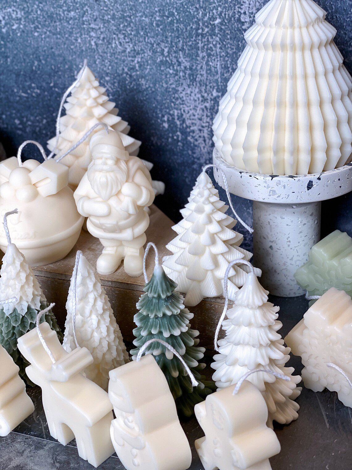 Christmas Tree Candles - Fir Trees Holiday Decor