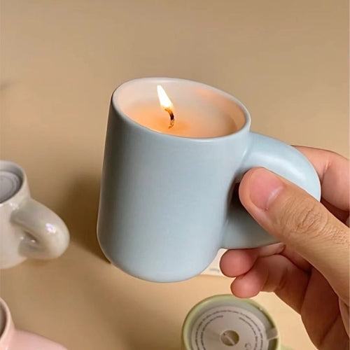 Mini Chubby Mug Soy Wax Candles - Whimsical Dopamine Decor
