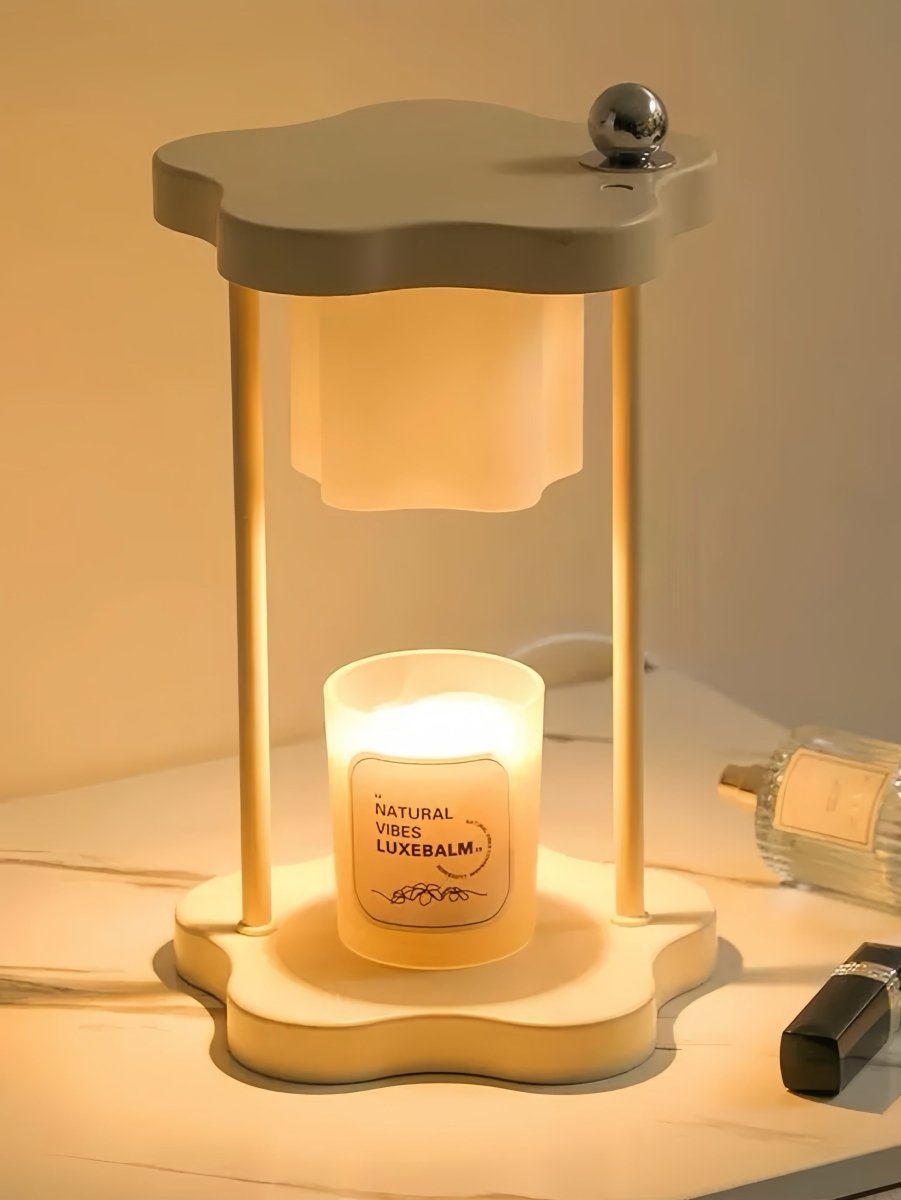Nordic Dimmable Petal Floral Candle Warmer Lamp w/ Timer