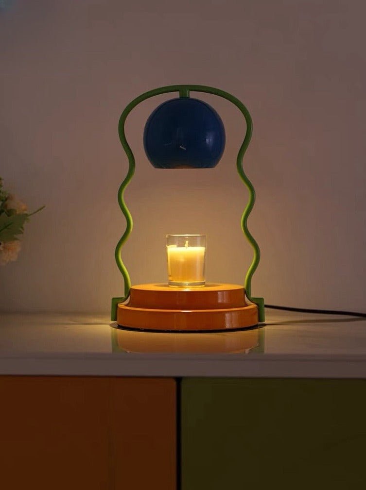 Memphis Whimsical Wavy Bell Candle Warmer