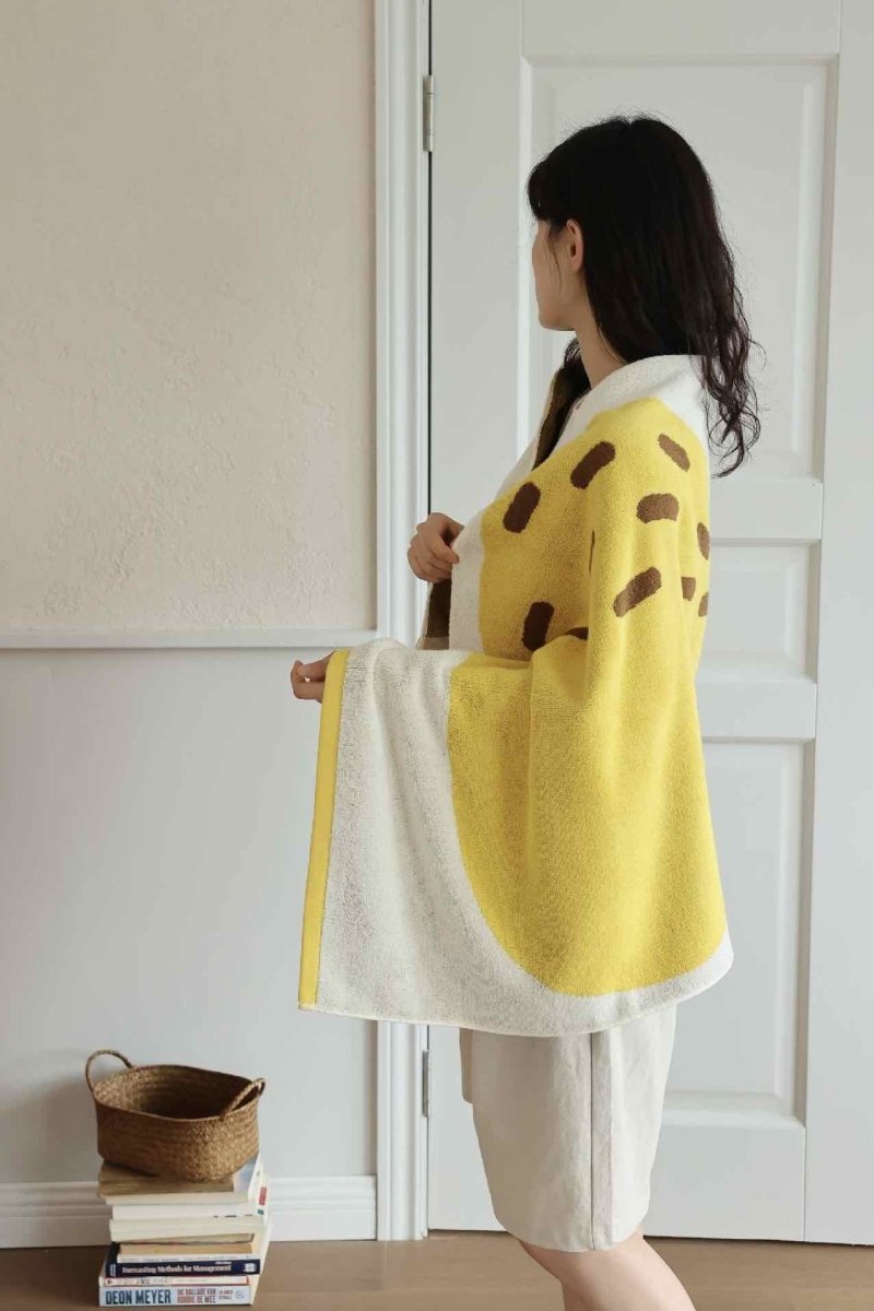 Retro Pear Bath Towel - Ultra Soft 100% Cotton