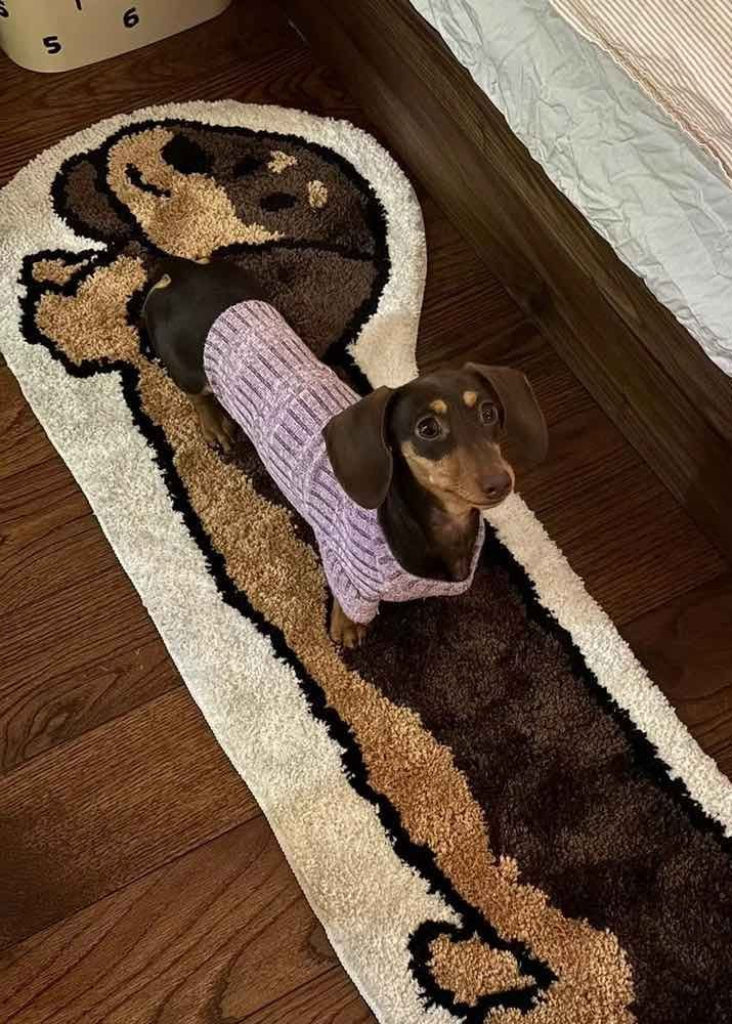 Ultra Soft Dachshund Runner Rug