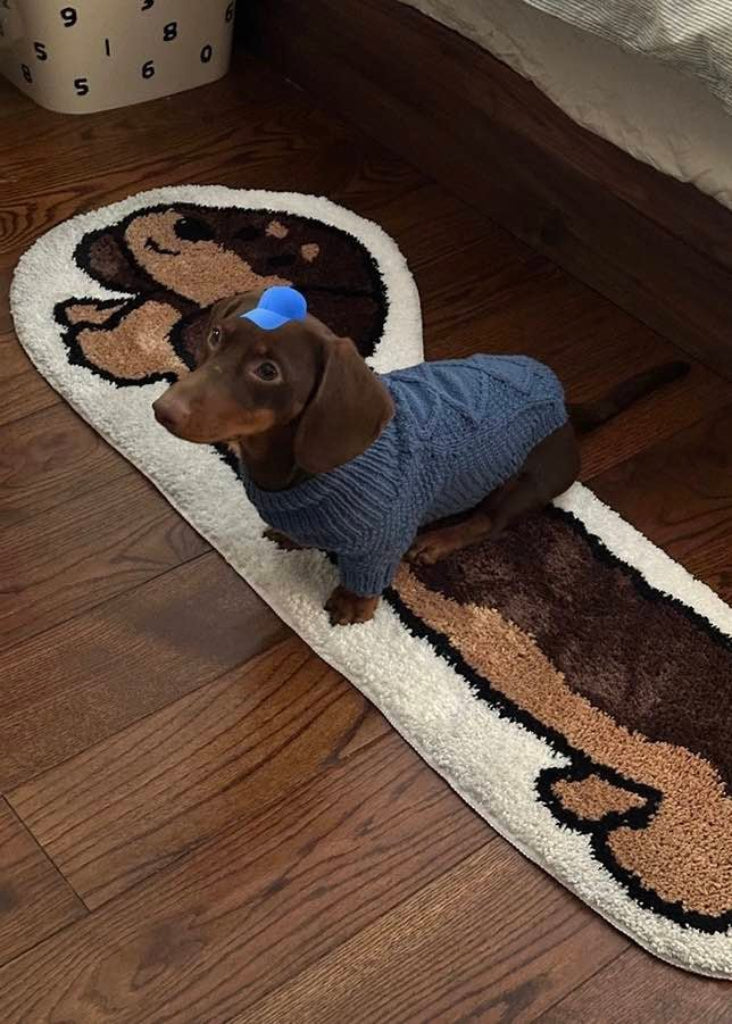 Ultra Soft Dachshund Runner Rug