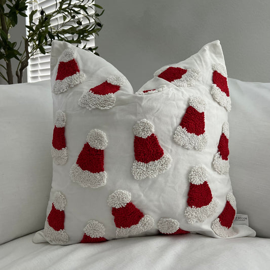 Tufted Santa Pillow Cover - 20x20 inch