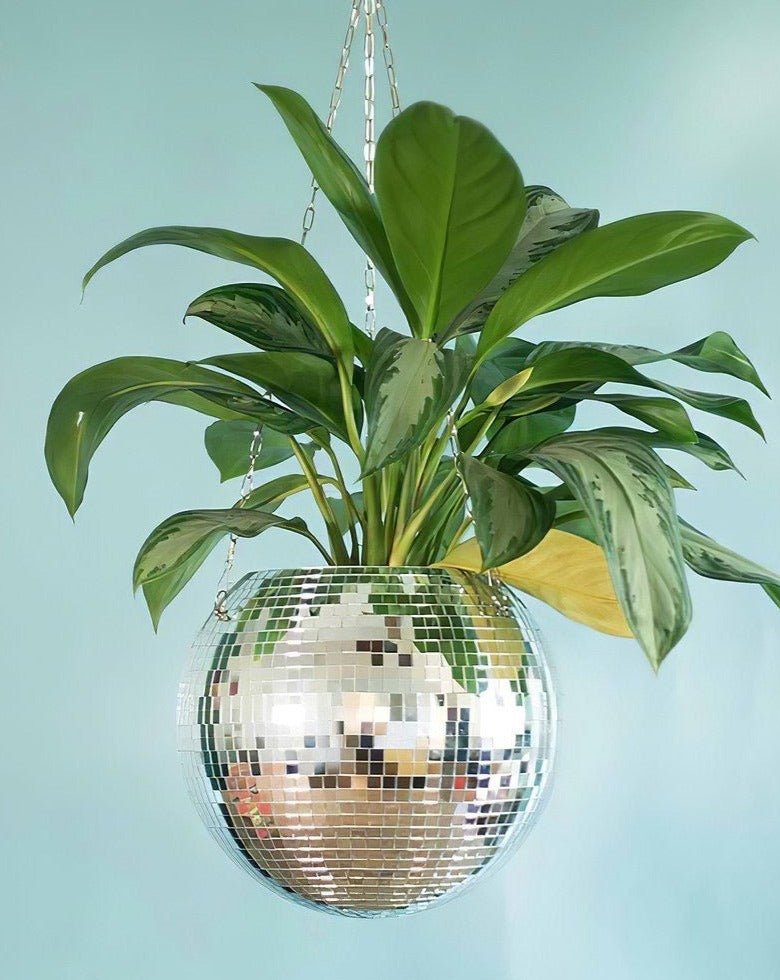 Disco Ball Hanging Planter