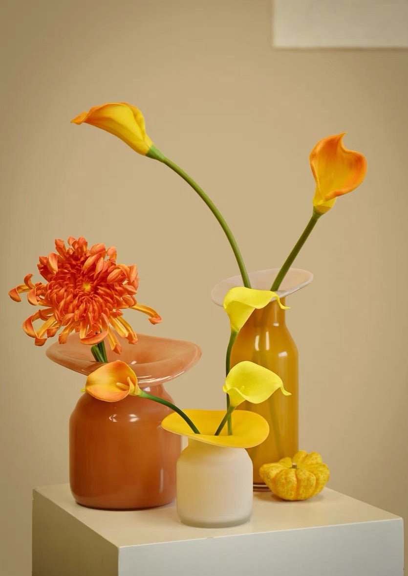 Contemporary Decorative Blooming Vase - Whimsical Eclectic Centerpiece