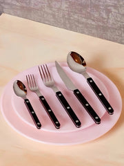 Elegant Modern Nordic Flatware Set Of 10 - Bistrot Rivet Cutlery Silverware-3