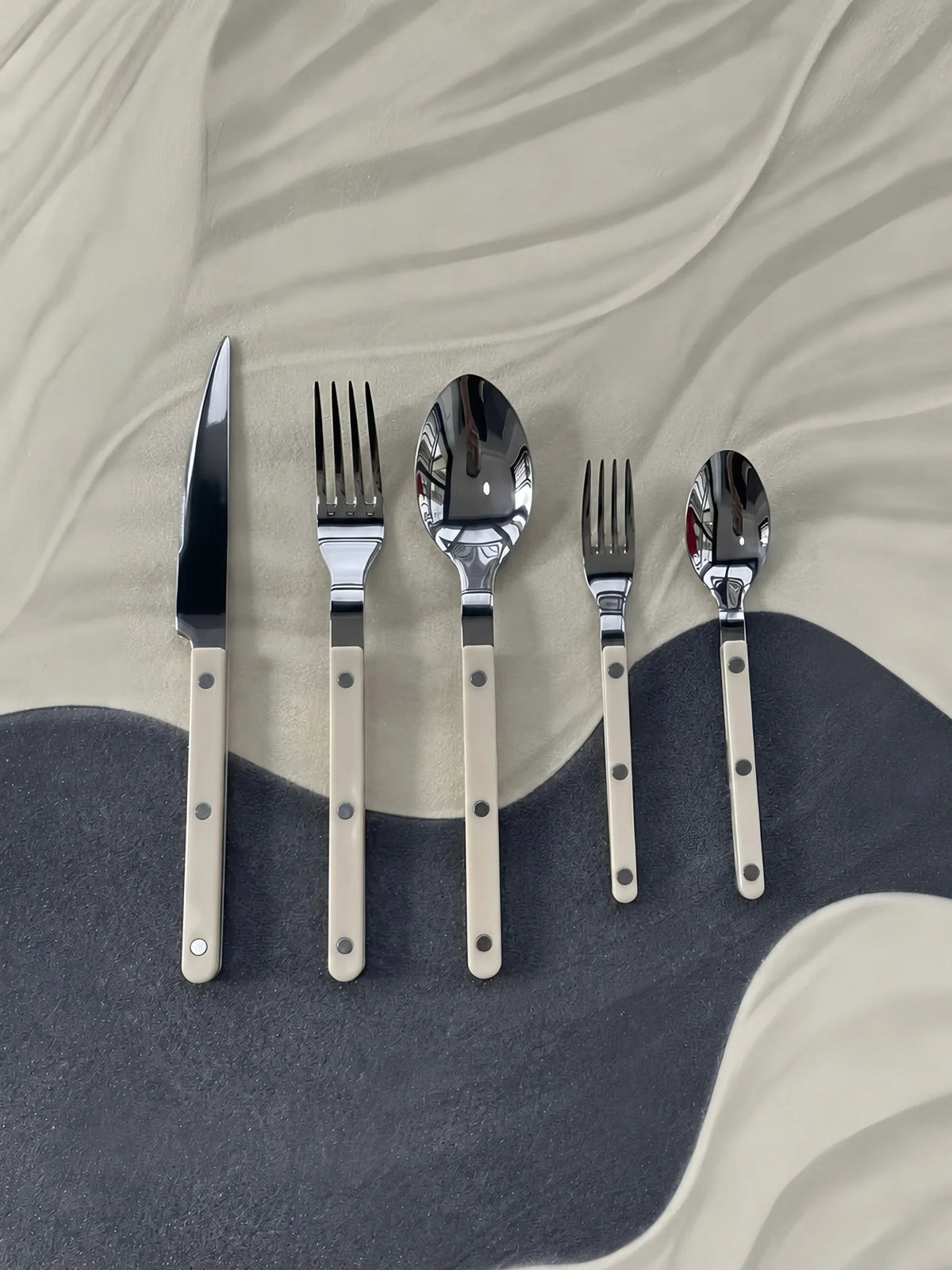 French Bistro Style Flatware - 10 Piece Set - Delphine