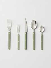 Elegant Modern Nordic Flatware Set Of 10 - Bistrot Rivet Cutlery Silverware-5