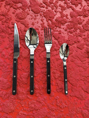 Elegant Modern Nordic Flatware Set Of 8 ( $4.9 Each ) - Bistrot Rivet Cutlery Silverware-7
