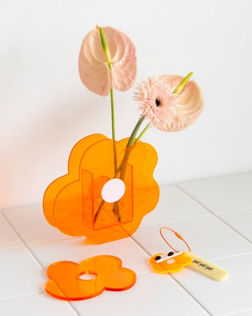 Creative Acrylic Decorative Flower Vase | Modern Home Decor