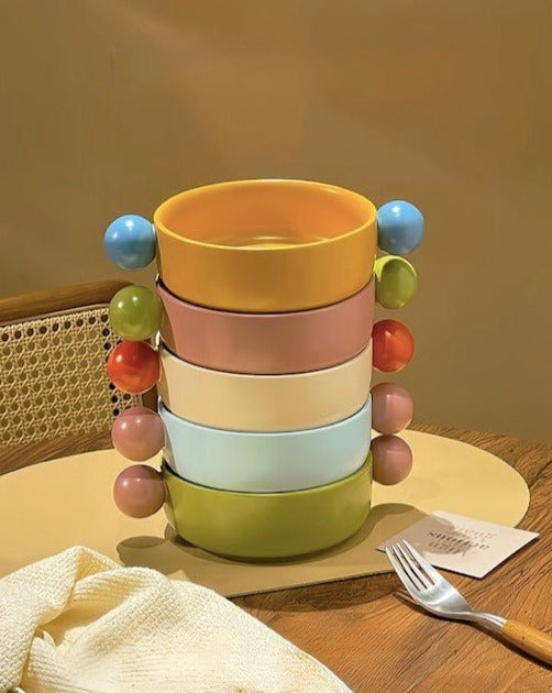 Stackable Gelato Pasta Bowl - Whimsical Ceramic Dinnerware