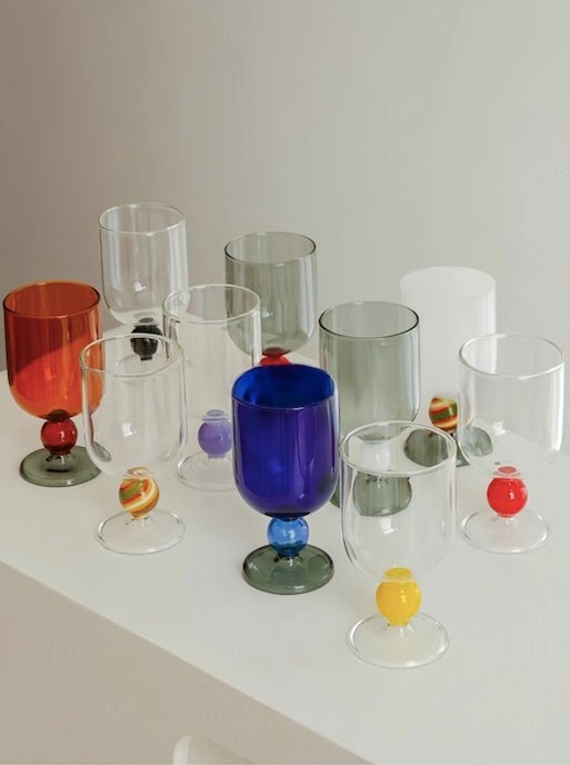Gumball Wine Cocktail Glass Sets