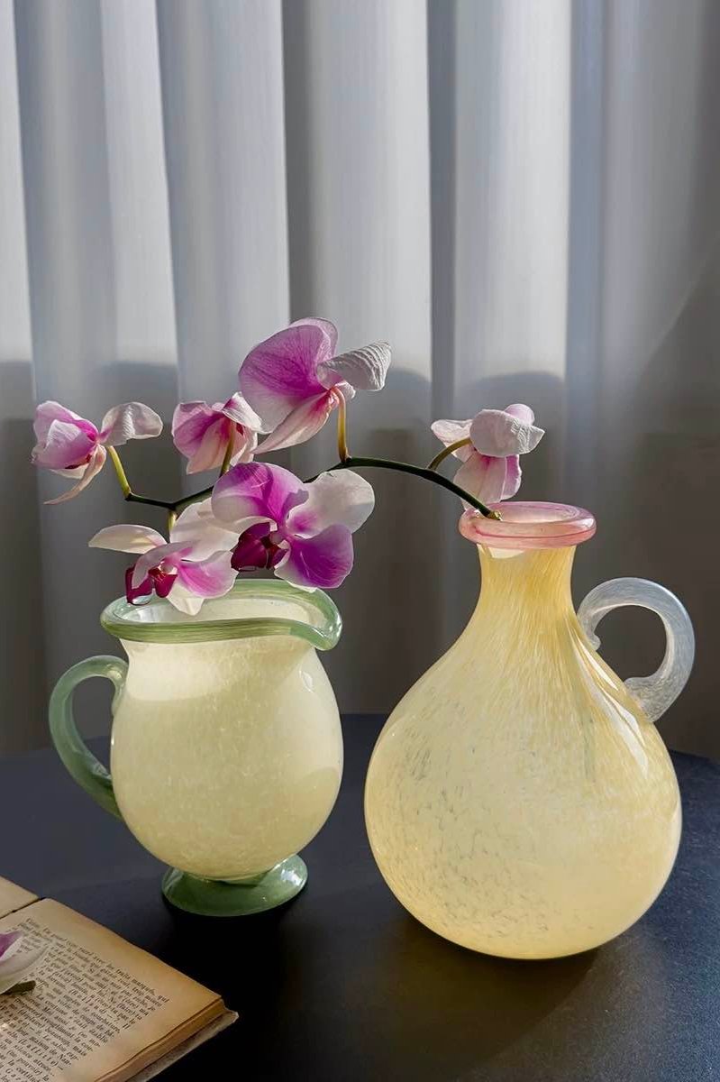 Handblown Bonbon Bottle Vase - Dopamine Decor