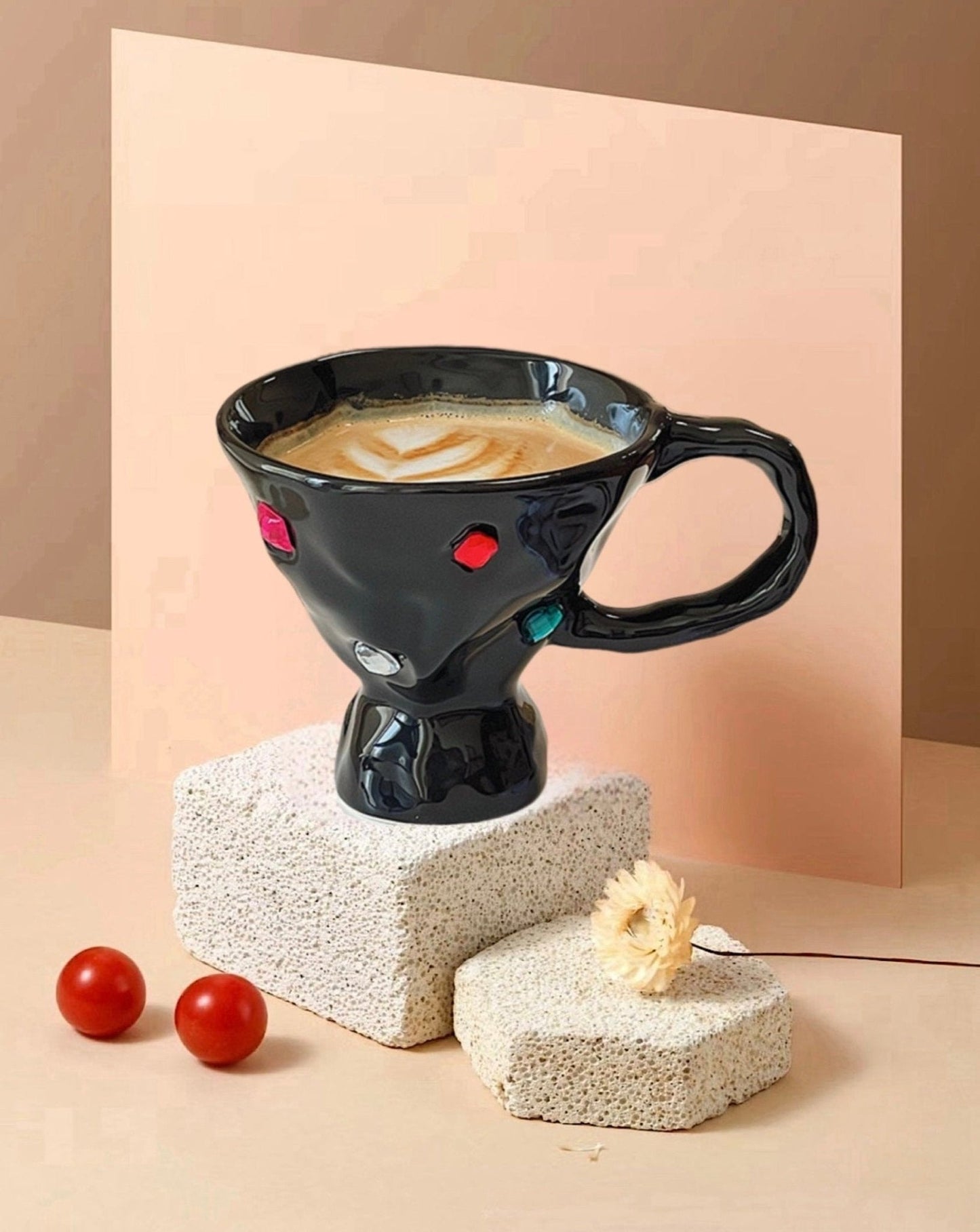 Handmade Ceramic Gemstone Funky Coffee Mugs