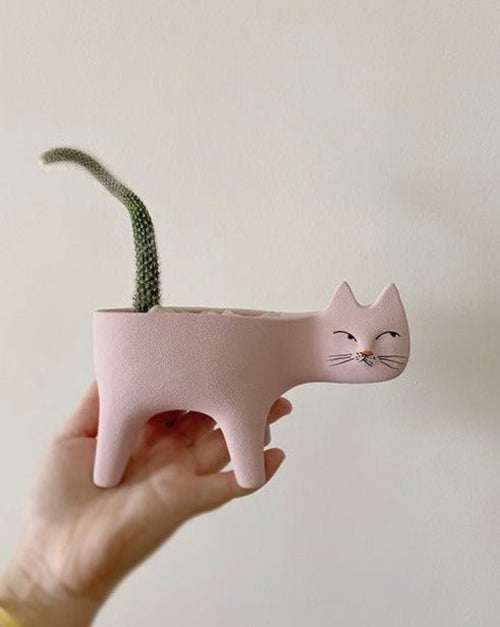 Kitty Planter - Handmade Pottery