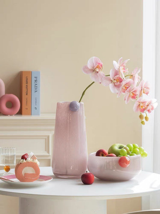 Jelly Bean Cylinder Vase - Whimsical Dopamine Decor