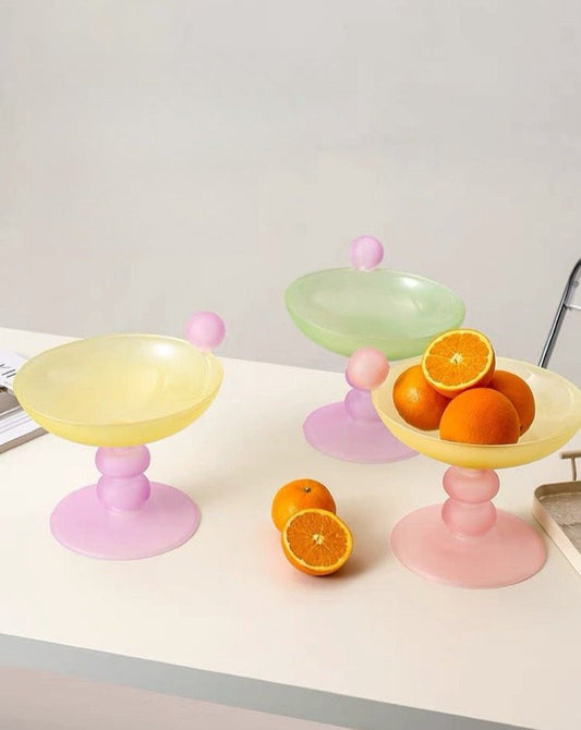 Jelly Bean Fruit Bowl - Whimsical Eclectic Dopamine Centerpiece