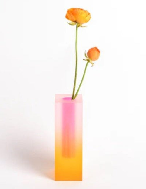 Whimsical Nordic Iridescent Acrylic Bud Vase