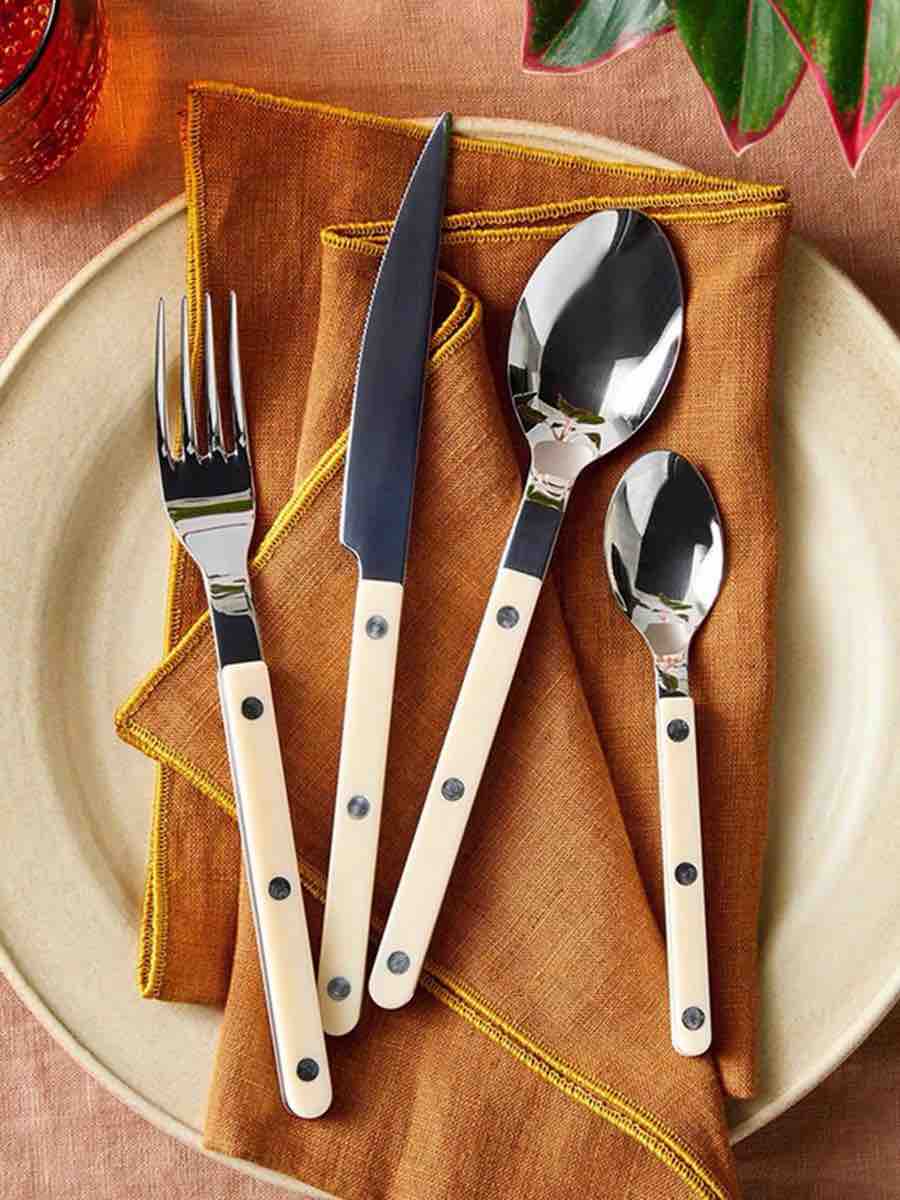 French Bistro Style Flatware - 8 Piece Set - Delphine
