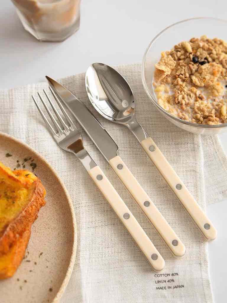 French Bistro Style Flatware - 8 Piece Set - Delphine