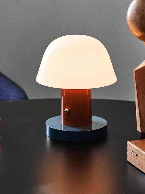 Nordic Cute Mushroom Table Lamp - Dimmable Portable Quirky Nursery