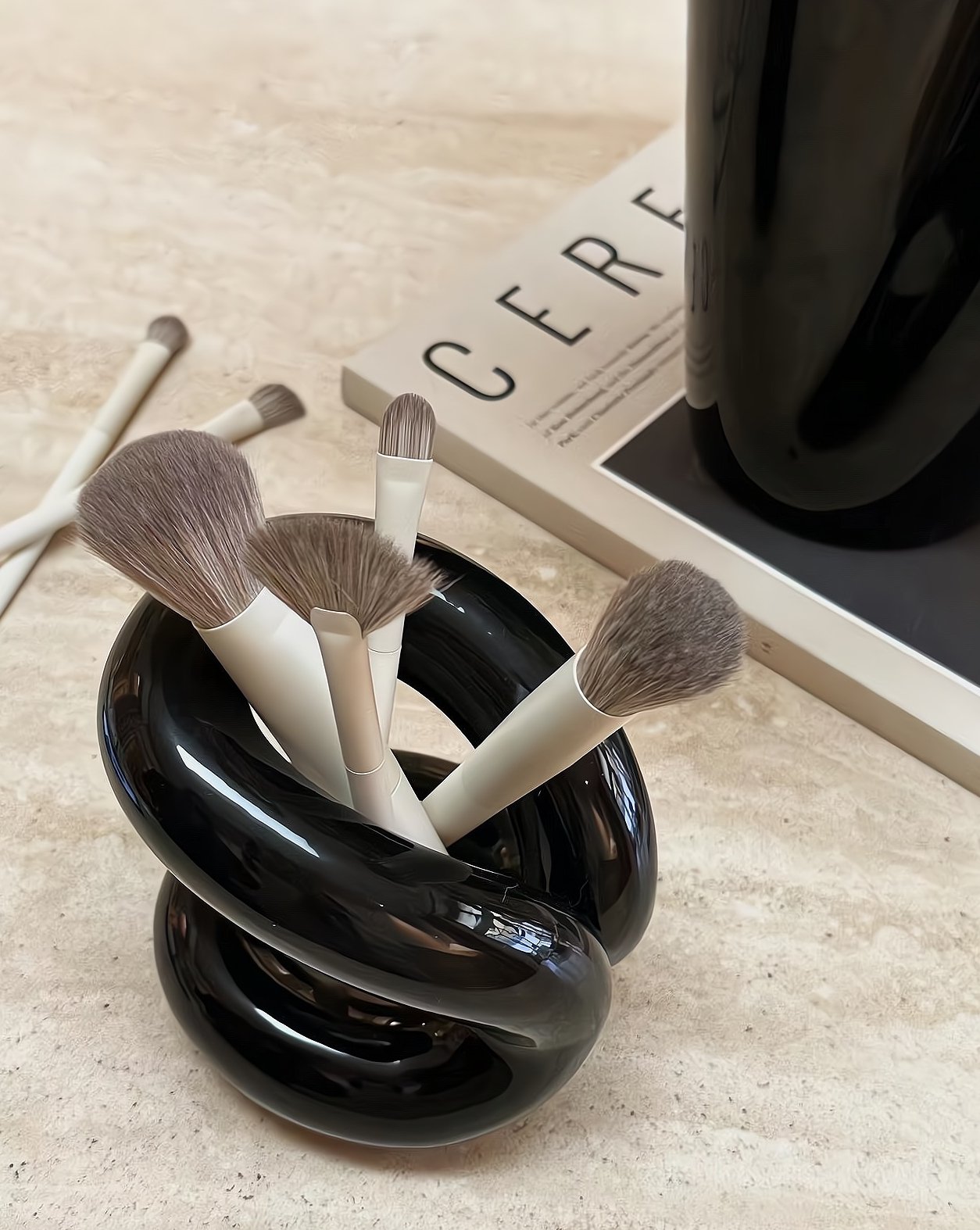 Nordic Style Ceramic Brush Holders