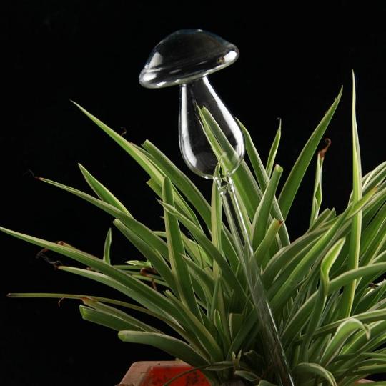 Mushroom Self Watering Glass Set for Plants