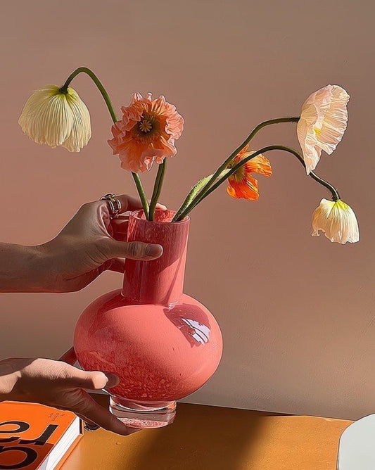 Retro Color Glazed Decorative Vase