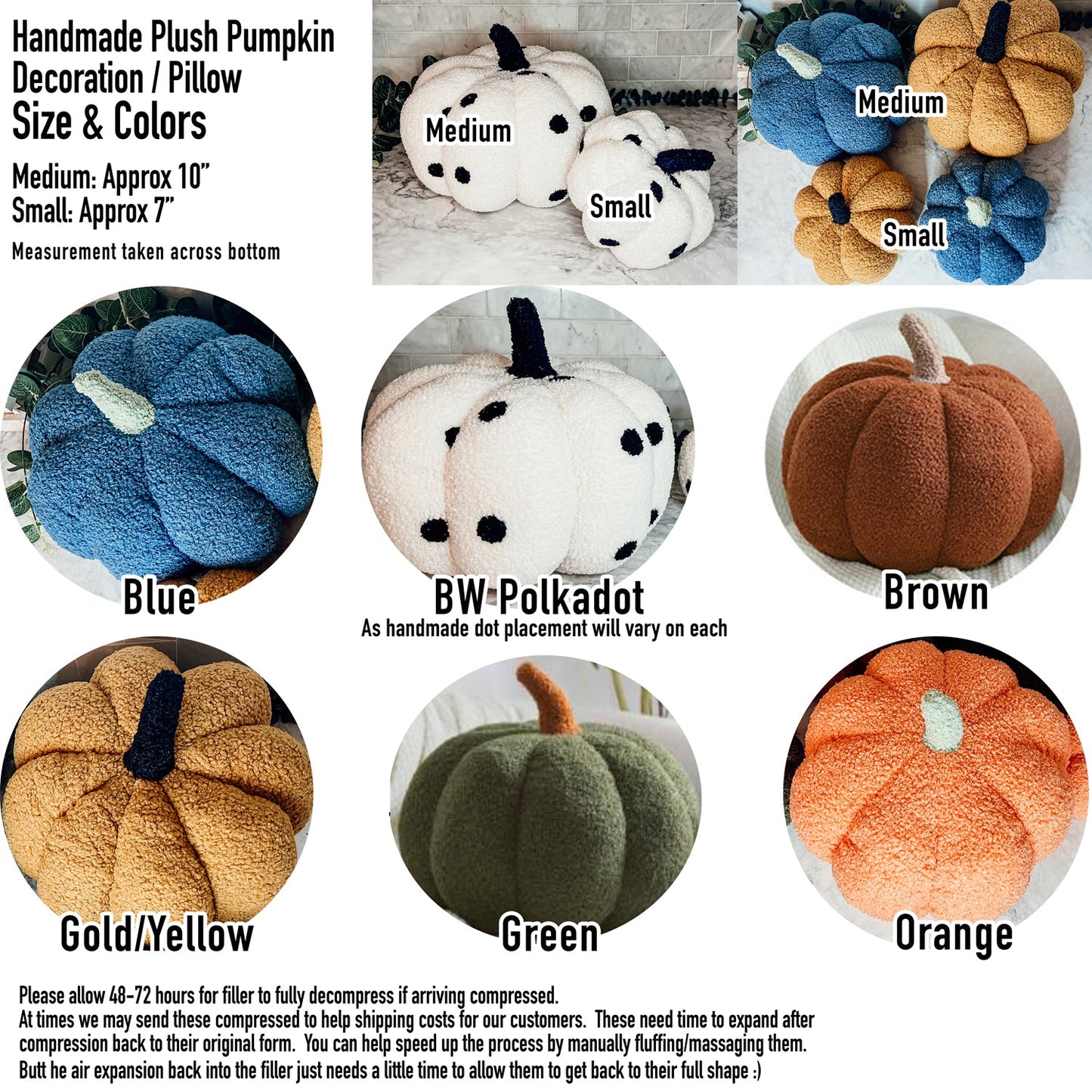 Boucle Plush Pumpkins II